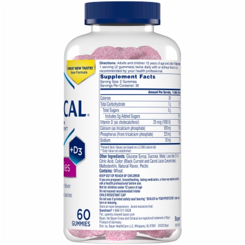 Citracal® Calcium Plus D3 Gummies Perspective: right