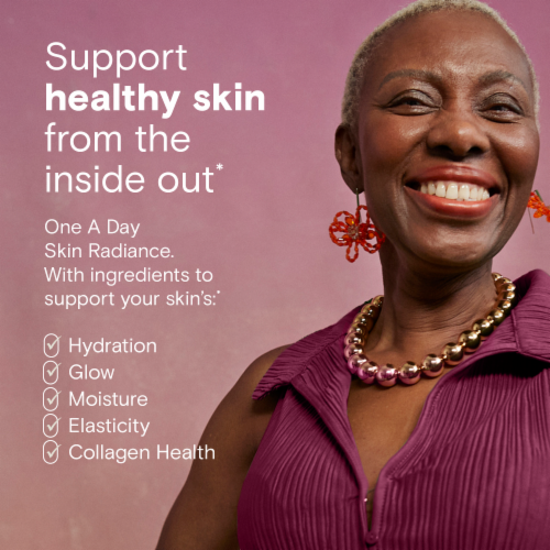 One A Day® Skin Radiance with Blood Orange Extract Capsules Perspective: right