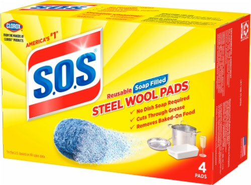  Brillo Steel Wool Soap Pads, Long Lasting, Lemon Scent