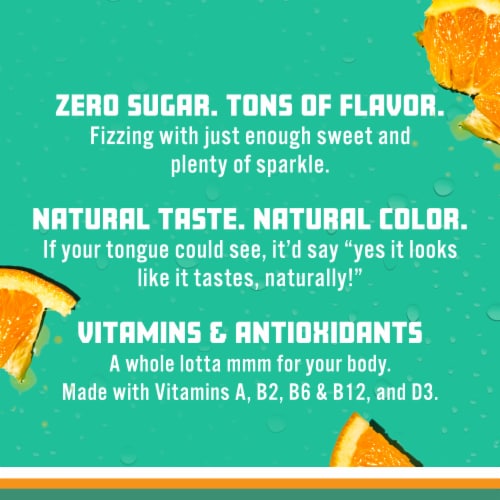 Sparkling Ice Zero Sugar Orange Mango Sparkling Water Perspective: right