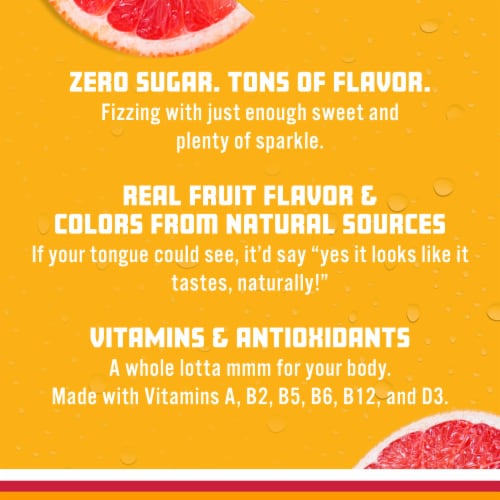 Sparkling Ice® Pink Grapefruit Flavored Sparkling Bottled Water Perspective: right