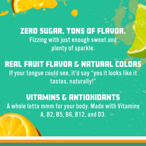 Sparkling Ice Zero Sugar Lemon Lime Sparkling Water Perspective: right