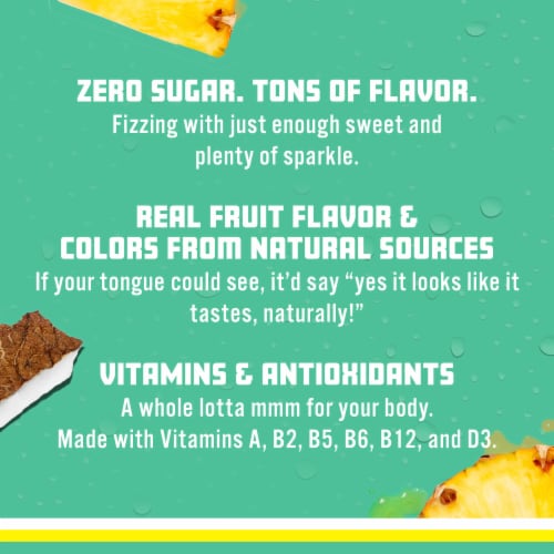 Sparkling Ice® Coconut Pineapple Flavored Sparkling Bottled Water Perspective: right
