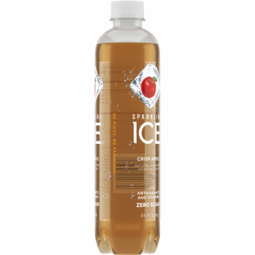 Sparkling Ice® Crisp Apple Flavored Sparkling Bottled Water Perspective: right
