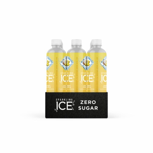 Sparkling Ice® Coconut Pineapple Flavored Sparkling Bottled Water Perspective: right