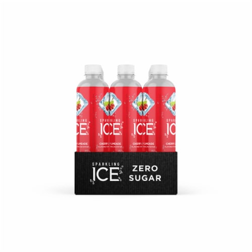 Sparkling Ice® Cherry Limeade Flavored Sparkling Bottled Water Perspective: right
