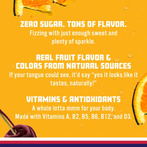 Sparkling Ice® Fruit Punch Flavored Sparkling Bottled Water Perspective: right