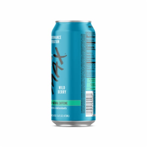 Talking Rain AQA Max™ Wild Berry Zero Sugar + Natural Caffeine Perspective: right