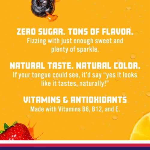 Sparkling Ice® Berry Lemonade Flavored Sparkling Bottled Water Perspective: right