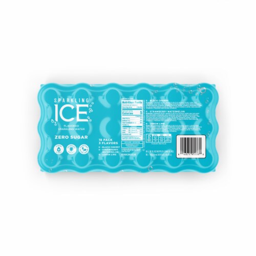 Sparkling Ice Blue Variety Pack Zero Sugar Sparkling Water Perspective: right