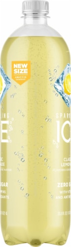 Sparkling Ice® Classic Lemonade Flavored Sparkling Bottled Water Perspective: right
