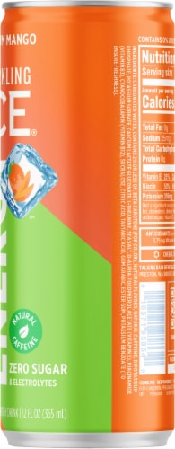 Sparkling Ice® + Energy Maximum Mango Energy Drink Perspective: right
