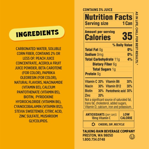 Popwell Tropical Mango 12oz Standard Can Perspective: right