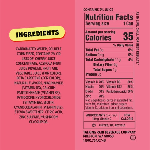 Popwell Cherry Citrus 12oz Standard Can Perspective: right