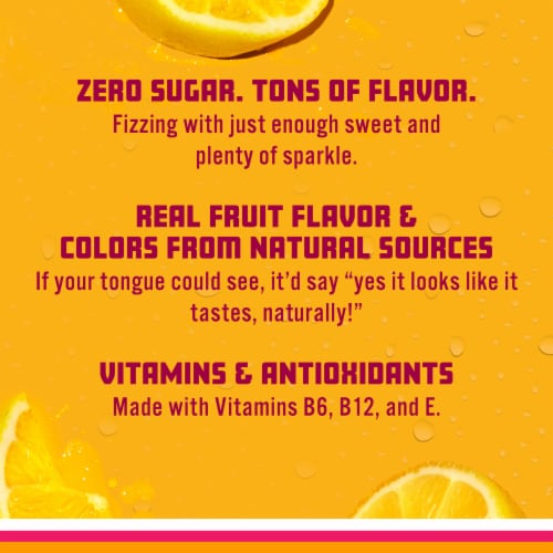 Sparkling Ice® Zero Sugar Classic Lemonade Sparkling Water Mini Cans Perspective: right