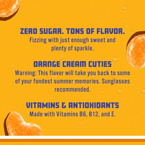 Sparkling Ice Cuties Orange Cream Sparkling Water Mini Cans Perspective: right