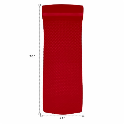 TRC Recreation Super Soft 2 Thick Vinyl Outdoor Pool Float Swim Lounger, Red Perspective: right
