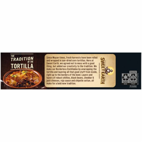Sweet Earth Vegan Borderless Enchilada Frozen Meal Perspective: right