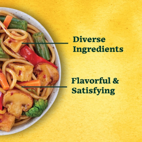 Sweet Earth Veggie Lo Mein Vegan Frozen Meal Perspective: right