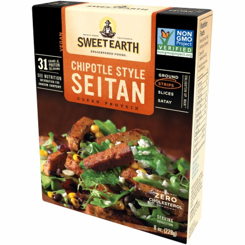 Sweet Earth Chipotle Style Seitan Strips Perspective: right