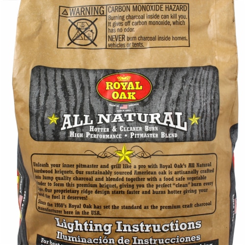 Royal Oak All Natural Charcoal Briquets Perspective: right