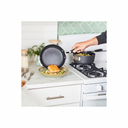 Calphalon Space-Saving Hard-Anodized Nonstick Cookware Set Perspective: right