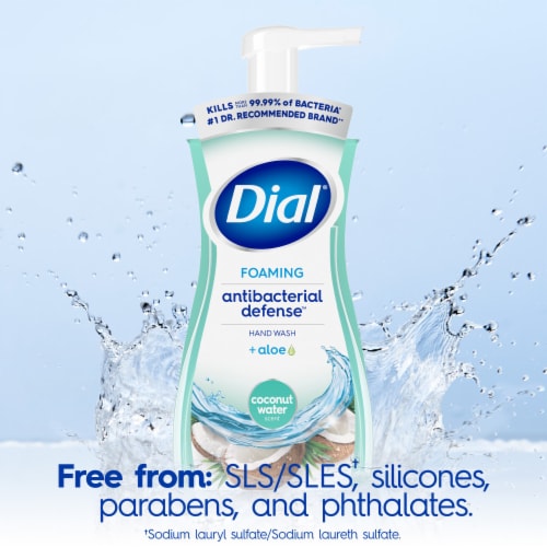 Dial® Foaming Hand Wash Coconut Water Scent Antibacterial Defense™ Perspective: right