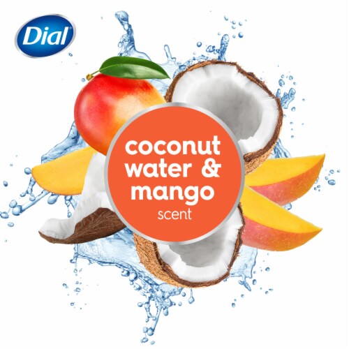 Dial® Liquid Hand Soap Coconut Water & Mango™ Scent Dermatologist Tested Paraben Free Perspective: right