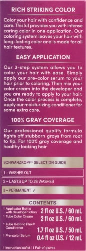 Schwarzkopf Keratin Color 4.6 Intense Cocoa Permanent Hair Color Kit Perspective: right