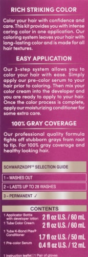 Schwarzkopf Keratin Color Berry Brown 5.3 Hair Color Perspective: right