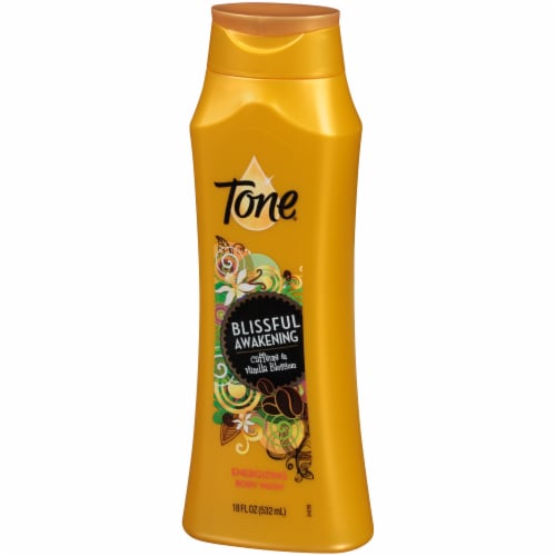Tone Blissful Awakening Caffeine & Vanilla Blossom Body Wash Perspective: right