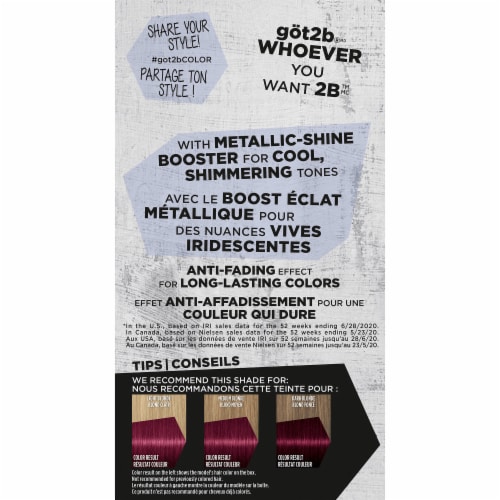 got2b® Metallics M85 Urban Fuschia Permanent Hair Color Perspective: right