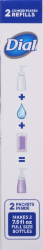 Dial® Lavender Scent Concentrated Foaming Hand Wash Refills Perspective: right