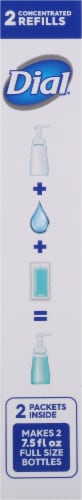 Dial® Sea Breeze Scent Concentrated Foaming Hand Wash Refills Perspective: right