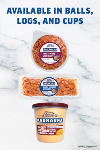 Kaukauna Port Wine Spreadable Cheese Perspective: right