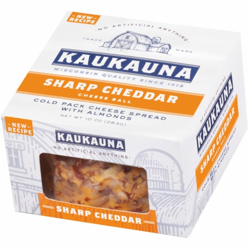 Kaukauna Sharp Cheddar Cheese Ball Perspective: right