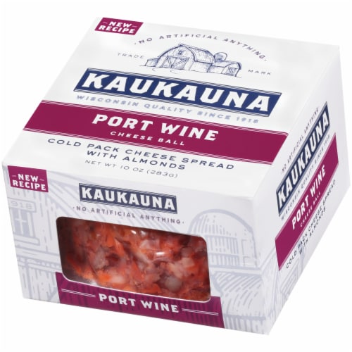 Kaukauna Port Wine Cheese Ball Perspective: right