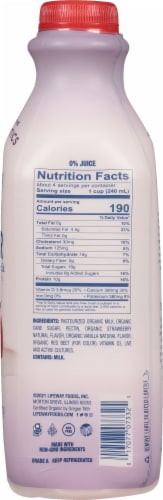 Lifeway® Organic Strawberry Kefir Cultured Whole Milk Perspective: right