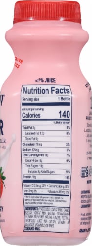 Lifeway® Strawberry Probiotic Low Fat Kefir Drink Perspective: right