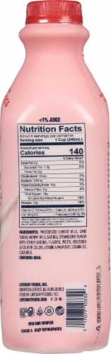 Lifeway Strawberry Probiotic Low Fat Kefir Drink Perspective: right