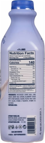 Lifeway® Blueberry Probiotic Low Fat Kefir Drink Perspective: right