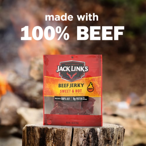 Jack Link's® Sweet & Hot Beef Jerky Perspective: right