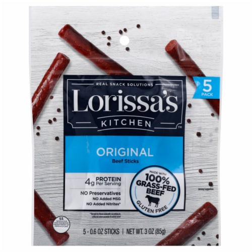 Lorissa's Kitchen Original Beef Stick Perspective: right