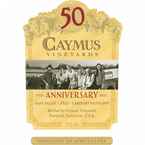 Caymus Vineyards Cabernet Sauvignon California Red Wine Perspective: right