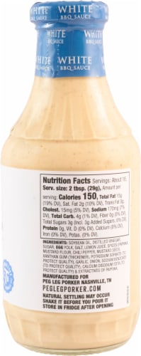 Peg Leg Porker White BBQ Sauce Perspective: right