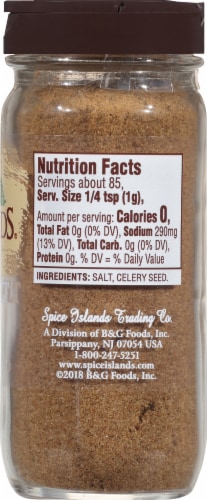 Spice Islands Celery Salt, Kosher Perspective: right