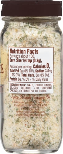 Spice Islands Onion Salt Perspective: right