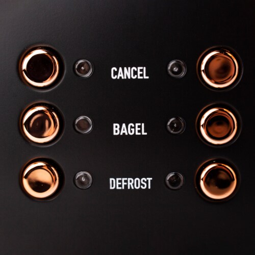 Haden Heritage 4-Slice Toaster - Black/Copper Perspective: right