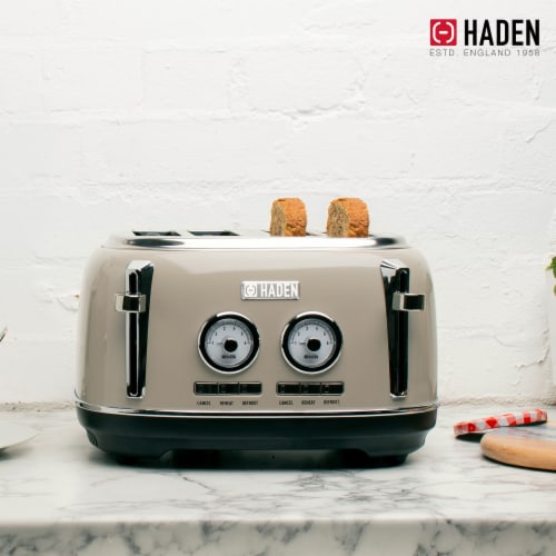 Haden Dorset 4-Slice Toaster - Putty Perspective: right