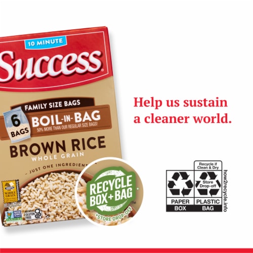 Success Boil-in-Bag Brown Rice Perspective: right